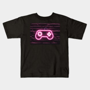 Neon Gaming Controller for Gamer Kids T-Shirt